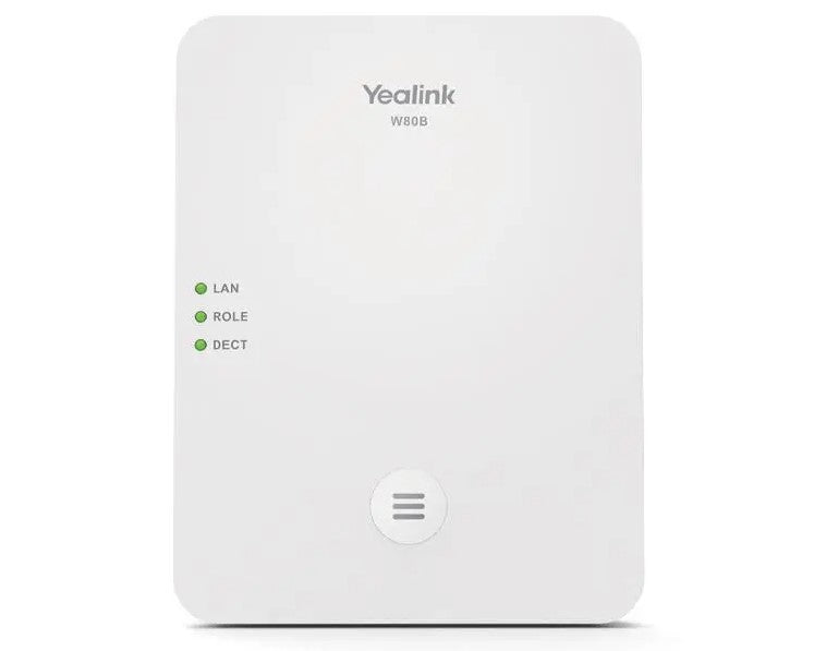 Yealink W80B Wireless DECT IP Multi-Cell System Solution, Up to 100 parallel calls, Up to 100 handsets, Up to 100 SIP accounts, Support PoE & IPv6I Yealink W80B Wireless DECT IP Multi-Cell System Solution, Up to 100 parallel calls, Up to 100 handsets, Up to 100 SIP accounts, Support PoE & IPv6I